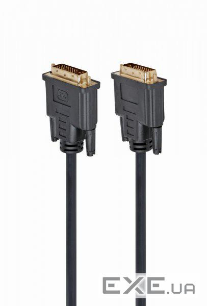 Кабель мультимедійний DVI M to DVI M 1.8m 24+1pin Cablexpert (CC-DVI2-BK-6)