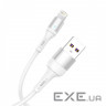 Кабель SkyDolphin S06L LED Smart Power USB - Lightning (M/M), 1 м , White (USB-000555)