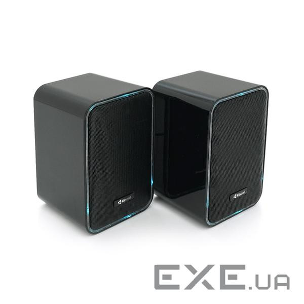 Колонки Kisonli X21B, 2x10W, USB / RGB light / BT, DC: 5V / 1-2A, Black, BOX, Q15 (X21BT_BL)