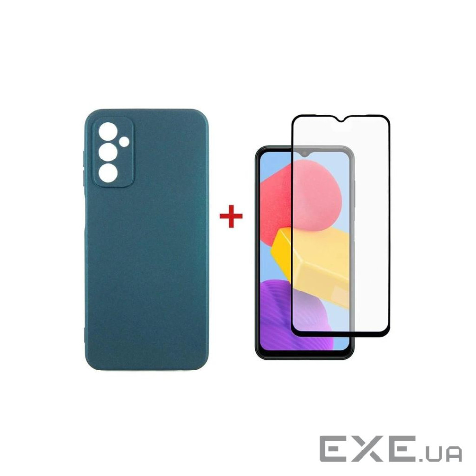 Чохол до мобільного телефона Dengos Samsung Galaxy M13 Case + Glass (Green) (DG-KM-73)