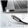 Концентратор AXAGON USB-C to 2xUSB-A + HDMI + RJ45 + SATA M.2 + PD 100W 0.18m grey (HMC-6M2)