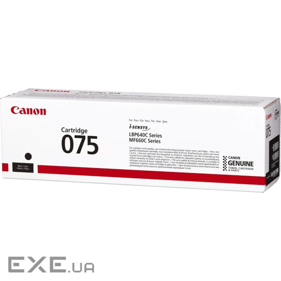 Картридж чорний 1,4К для MF66x CANON Cartridge 075 Black (1.4K) (6365C002AA)