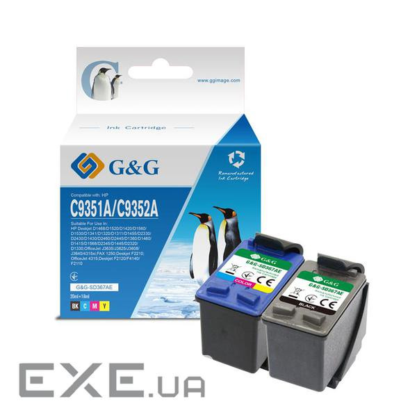 Картридж G&G HP No.21/22 Black/Tri-color Combo Pack (G&G-SD367AE)