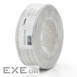 Телефонний кабель Merlion 4 житловий 28awg CCS 100метрів у бухті білий (00244) (00244)