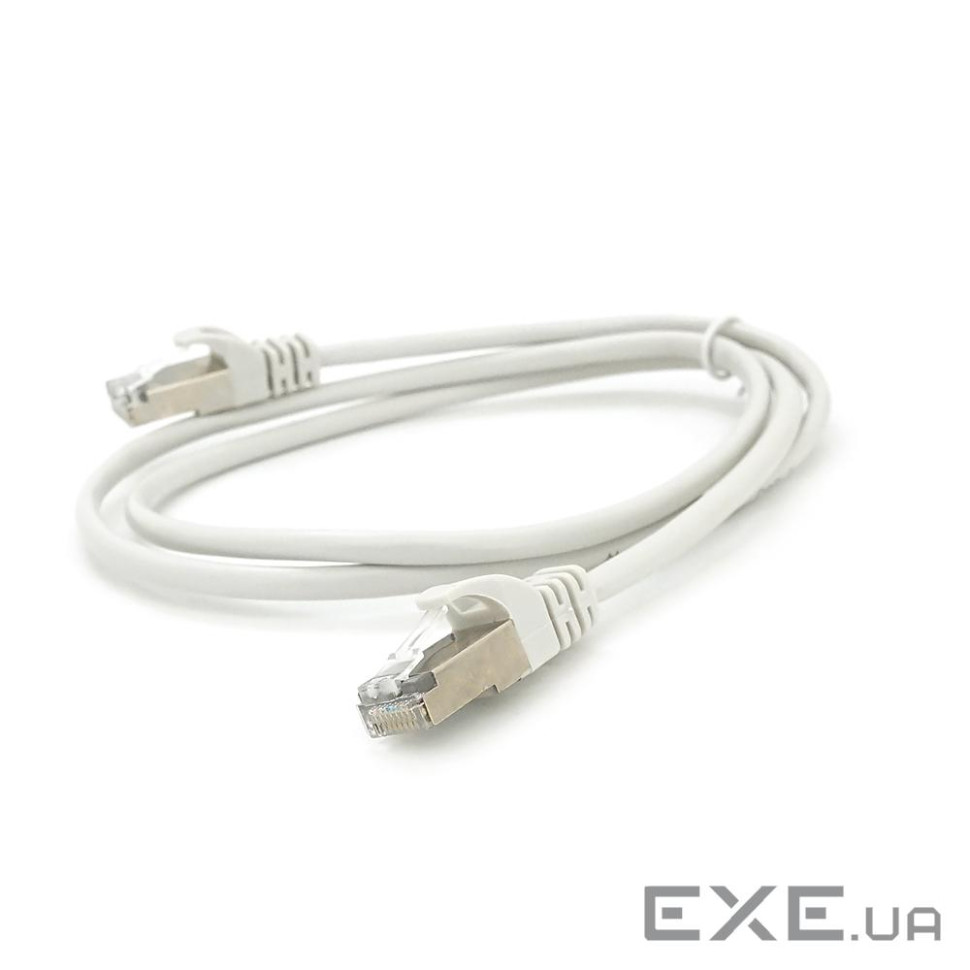 Патч-корд литий MERLION, FTP, RJ45, Cat.5e, 1m, сірий, CCA, Q200 (PCM-CCA-5E / 1G)