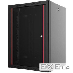 Шафа MIRSAN 19, 9U, WTN, 600x600 мм, максимально 100 кг, чорна (MR.WTN09U66DE.01)