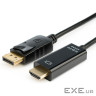 Кабель мультимедійний DisplayPort M to HDMI M 3.0m 8K/4K black Atcom (30100)