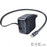 СЗУ Baseus EnerCore CJ11 Fast Charger with Retractable Cable 67W (3 Type-C) black (E0121E00)