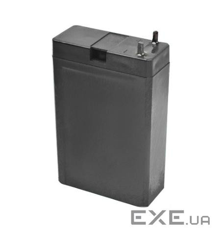Акумуляторна батарея MERLION AGM 168 4V 1.8Ah, (75x50x22), клемми під пайку, Black Q40 (HW168)
