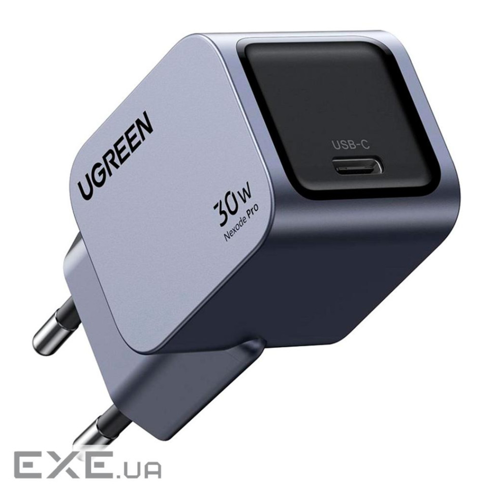 Зарядний пристрій Ugreen USB-C PD30W GaN X703 gray (35006)