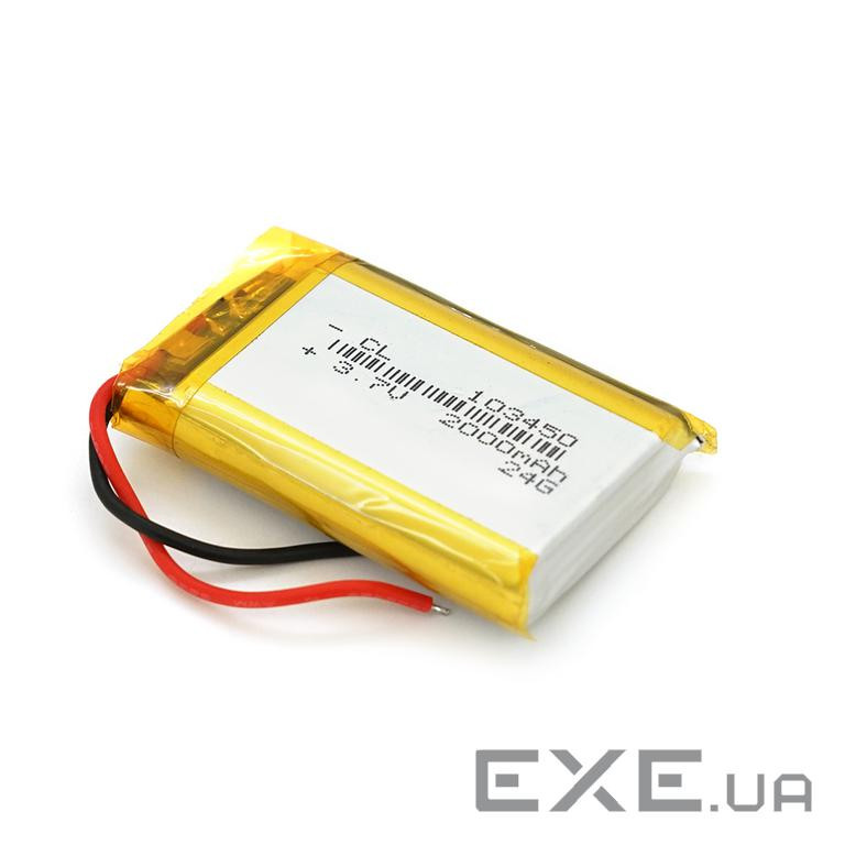 Літій-полімерний акумулятор 10*35*50mm (Li-ion 3.7В 1800мА&middot,год) (103450) ) (103450)