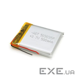 Літій-полімерний акумулятор 5*30*35mm (Li-ion 3.7В 500мА&middot,год) (503035) ) (503035)