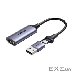 Перехідник USB/USB-C to HDMI 4K/60Hz Ugreen (40189)