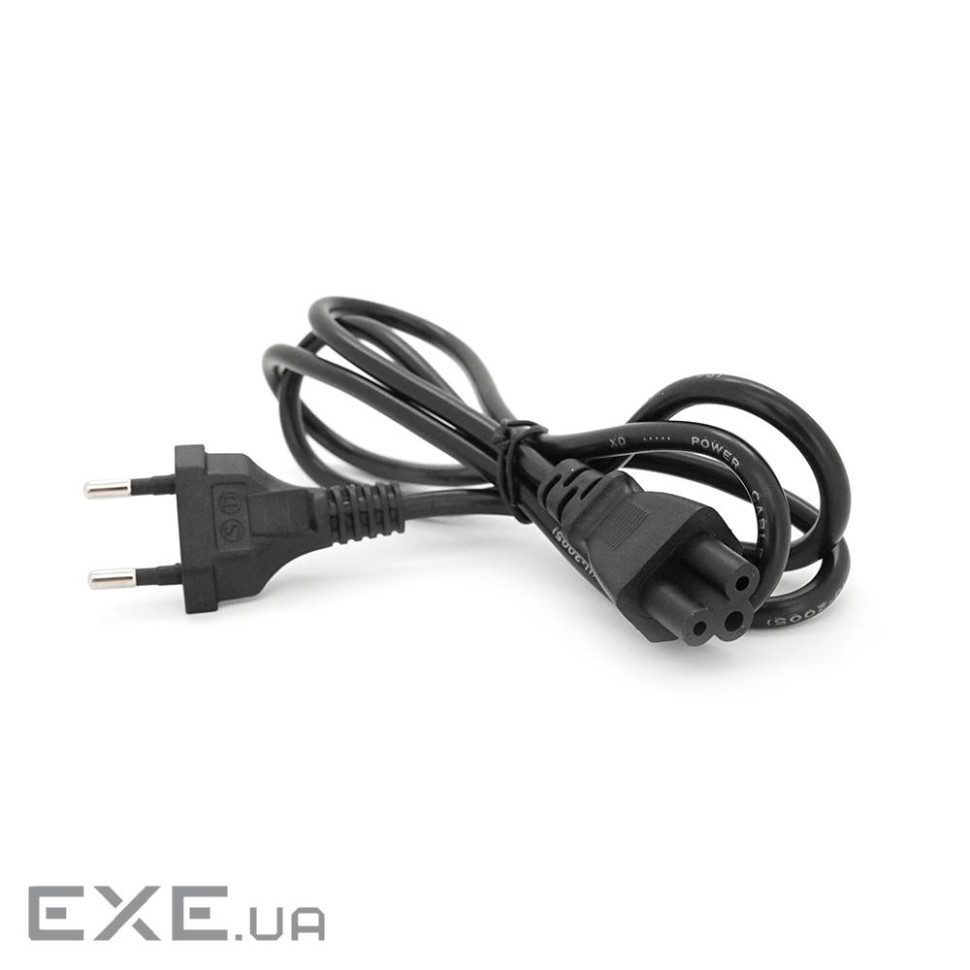 Кабель живлення 1.2m, 0.5mm, PC-184 / 2 CEE7 / 16-C5 3 pin (для побут (PC-184 / 2 CEE7 / 16-C5-1.2M)