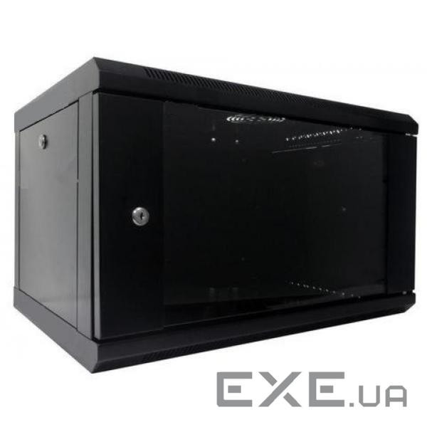 Шафа настінна Hypernet 6U 19" 600x600 (WMNC66-6U-FLAT-BLACK)