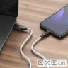 Кабель BOROFONE BX42 USB to Type-C 3A, 1m, silicone, TPE connectors, White (BX42CW)