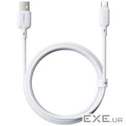 Кабель Baseus Silky Series Fast Charging Type-C 3A (1m) white (P10377703213-02)