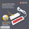 Мережевий подовжувач TECCO 5м 4 поста white (8681277841507)