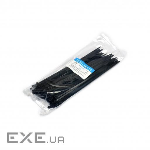 Стяжка CMS 150х3.0 мм, 100 шт, черная (INCT15030B)