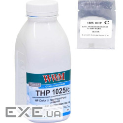 Тонер HP CLJ CP1025 35г Cyan +chip WWM (TC1025C)