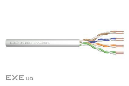Кабель DIGITUS CAT 5e U-UTP, 305m, AWG 24/ 1, Al/ Cu, PVC, серый (ACU-4511-305)