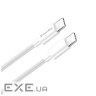 Дата кабель USB-C to USB-C 1.0m 3A 60W white ColorWay (CW-CBPDCC055-WT) (CW-CBPDCC055-WT 1м)