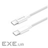Дата кабель USB-C to USB-C 1.0m 3A 60W white ColorWay (CW-CBPDCC055-WT) (CW-CBPDCC055-WT 1м)