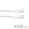 Дата кабель USB-C to USB-C 1.0m 3A 60W white ColorWay (CW-CBPDCC055-WT) (CW-CBPDCC055-WT 1м)