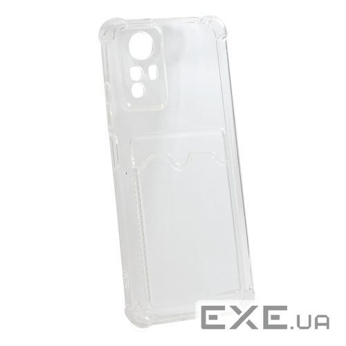 Накладка силіконова для смартфона Xiaomi Redmi Note 12S, with pocket, Transparent Xiaomi Redmi Note 12S, with pocket, Tr
