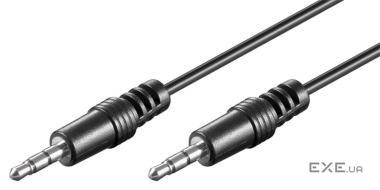 Кабель Goobay аудіо-сигнальний Jack 3.5mm 3pin M/M 0.6m,Shielded(45жил) ) D=4.0mm (75.05.1141-1)