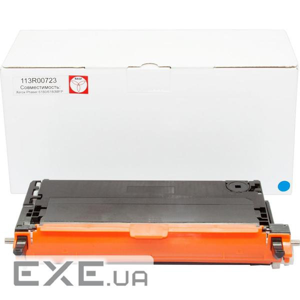 Тонер-картридж BASF Xerox Ph 6180 Cyan 113R00723 (KT-113R00723) (BASF-KT-113R00723)