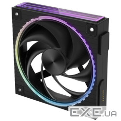 Корпусний вентилятор Zalman ZM-DF120R ARGB, 120мм, 800-2300rpm, 4pin, PWM, 3pin+5VA (ZM-DF120RBLACK)
