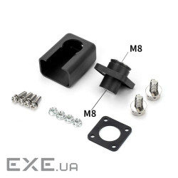 Корпусна прохідна клема М8-M8, 200A, 1000V, мідь, Black (YT-200AM8M8-Black) , Black (YT-200AM8M8-Black)