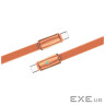 Дата кабель USB-C to USB-C 1.0m 5A 100W ultra-thin orange ColorWay (CW-CBPDCC100-OR)