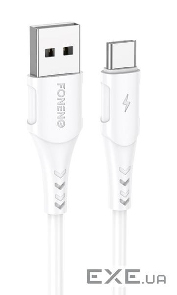 Кабель Foneng X81 1M Cable USB - Type-C USB (M/M), 2.1 A, 1 м , White (X81-CA-TC)