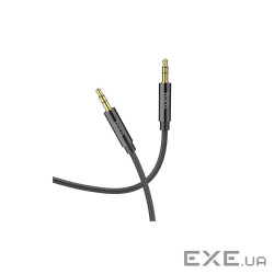Аудiокабель HOCO UPA19 AUX audio cable (L=1M) Black (6931474759863)