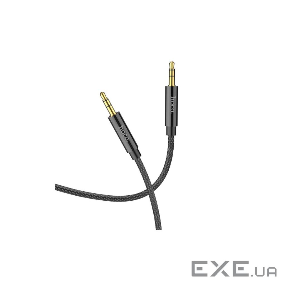Аудiокабель HOCO UPA19 AUX audio cable (L=1M) Black (6931474759863)
