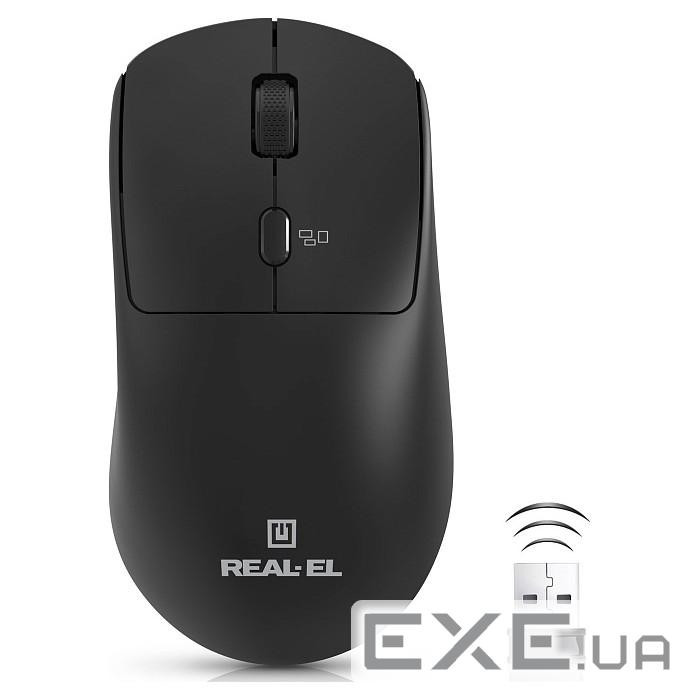 Мышь беспроводная REAL-EL RM-317W Black (EL123200052)