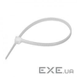 Стяжка кабельна нейлонова 2,5х100 (50 шт ) White (19686)