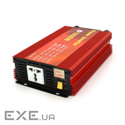 Інвертор напруги Demuda, 1000W 12/220V з апроксимованою синусоїдою, 1 уніве (YT-D1000W-12V)