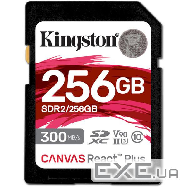Карта пам'яті Kingston 256GB SDXC C10 UHS-II U3 R300/W260MB/s (SDR2/256GB)