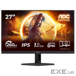 Монiтор TFT AOC 27" 27G4ZRE IPS FHD 300nit 260Hz(OC) 2*HDMI DP Black/Red