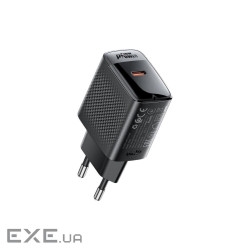 Зарядний пристрій Acefast A102 USB-C PD30W GaN Black (6974316283287)