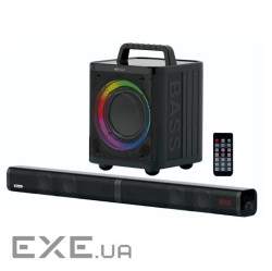 Колонки 2.0 Kisonli K16, для ПК та ноутбука, живлення 220V + jack 3.5mm, 5W, 20Hz-20KHz, з сабвуферо