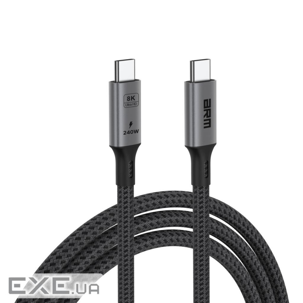 Дата кабель USB-C to USB-C 1.0m USB4 40Gbps 240W 8K60Hz black Armorstandart (ARM81921)