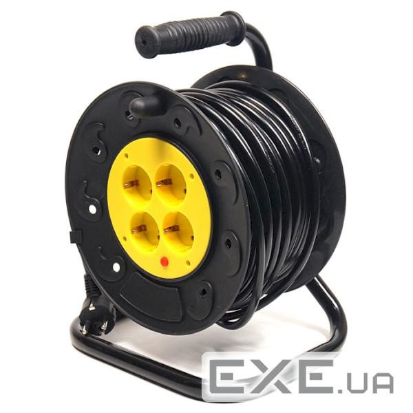 Подовжувач-котушка POWERPLANT JY-2002/ 20 Low Temp Black 20м (PPRA10M20S4L)