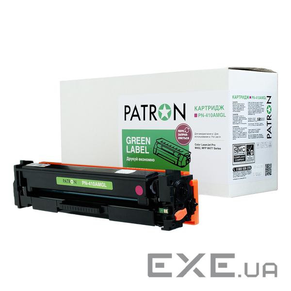 Картридж Patron HP CLJ CF413A, для Pro M452/M477 Magenta, GREEN Label (PN-410AMGL)