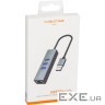 Мережевий адаптер з USB-хабом CABLETIME USB-A - 3xUSB3.0, RJ-45 (CA913374)