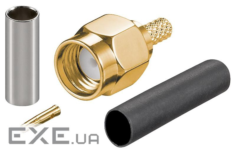 Антенний конектор FreeEnd-RF:RP-SMA M/M (конектор ),(174/U) Tube Gold (75.05.1695-100)
