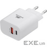 Зарядний пристрій RIVACASE Rivapower PS4102 WD4 1xUSB-A, 1xUSB-C, PD3.0, QC3. (PS4102 WD4 (White))